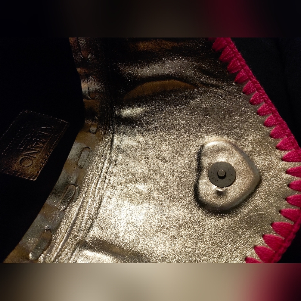 AMANO Gold BLING Tribal Envelope Purse - Picture 10 of 10